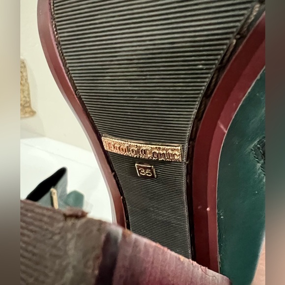 Paolo Conte Green Heeled Booties - Sz 35 - Picture 9 of 12